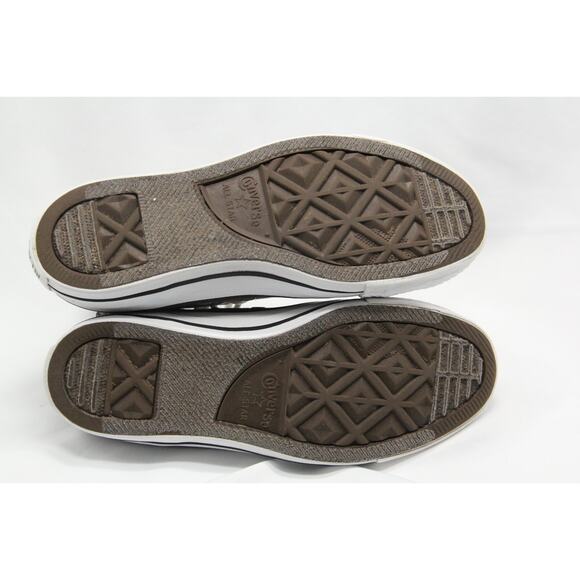 Converse All Star CTAS Shoes Womens Size 6 167415F Brown Plaid Earth World Peace - Picture 8 of 9